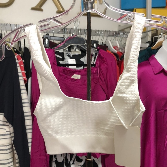 LAVARICE White Swim / Bra Top NWT XS/S - Picture 7 of 10